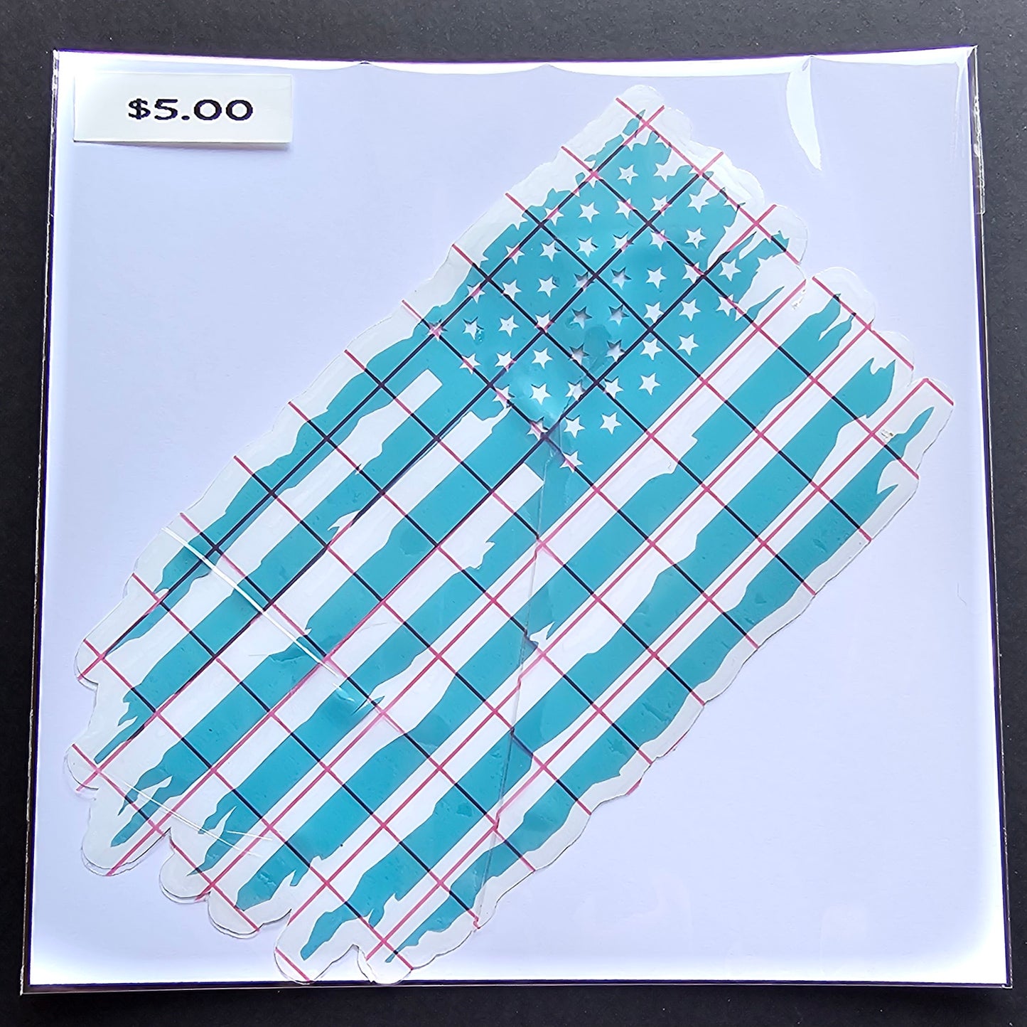 Distressed American Flag Decal
