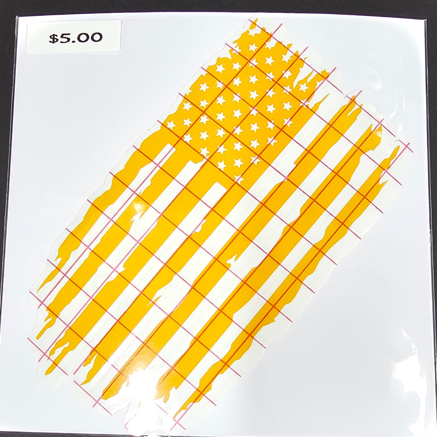Distressed American Flag Decal