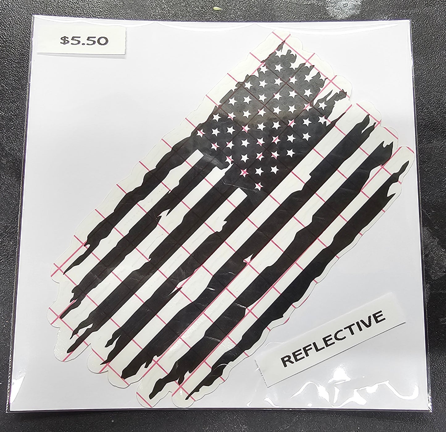 Distressed American Flag Decal