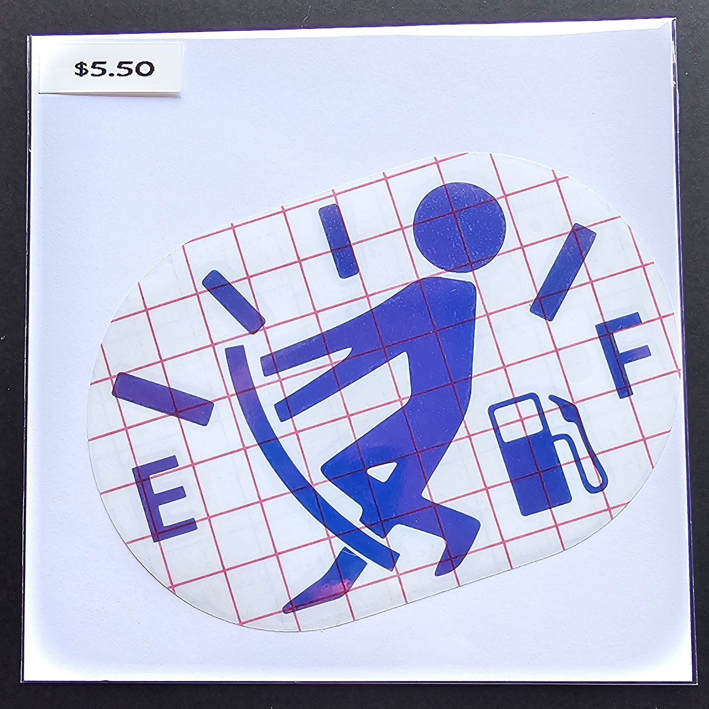 Fighting the Empty Fuel Tank Decal