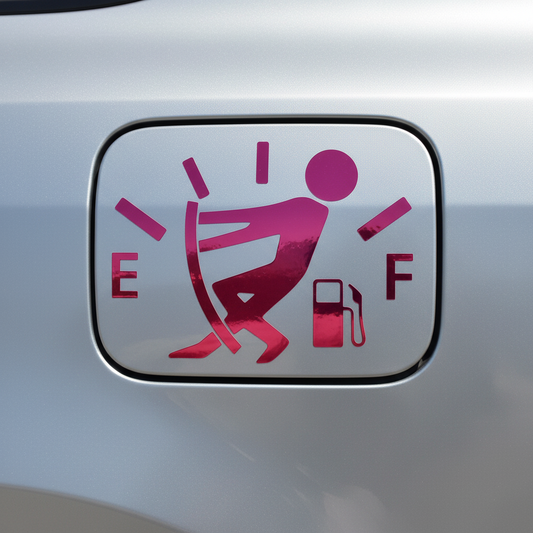 Fighting the Empty Fuel Tank Decal