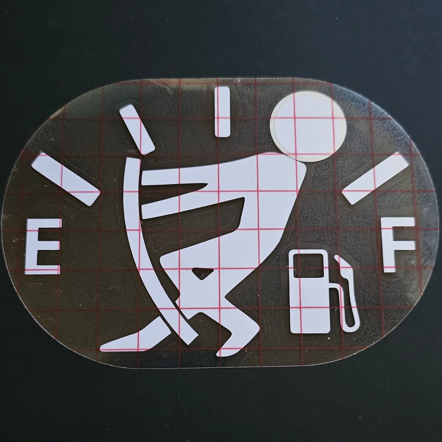 Fighting the Empty Fuel Tank Decal