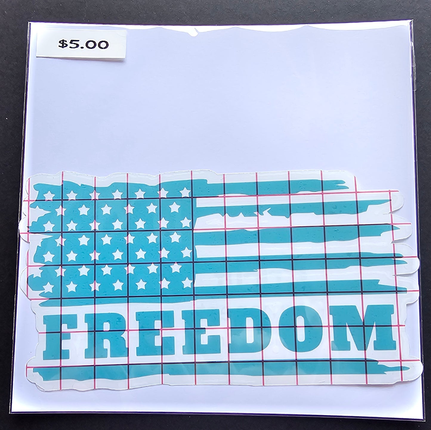 Freedom Distressed Flag Decal