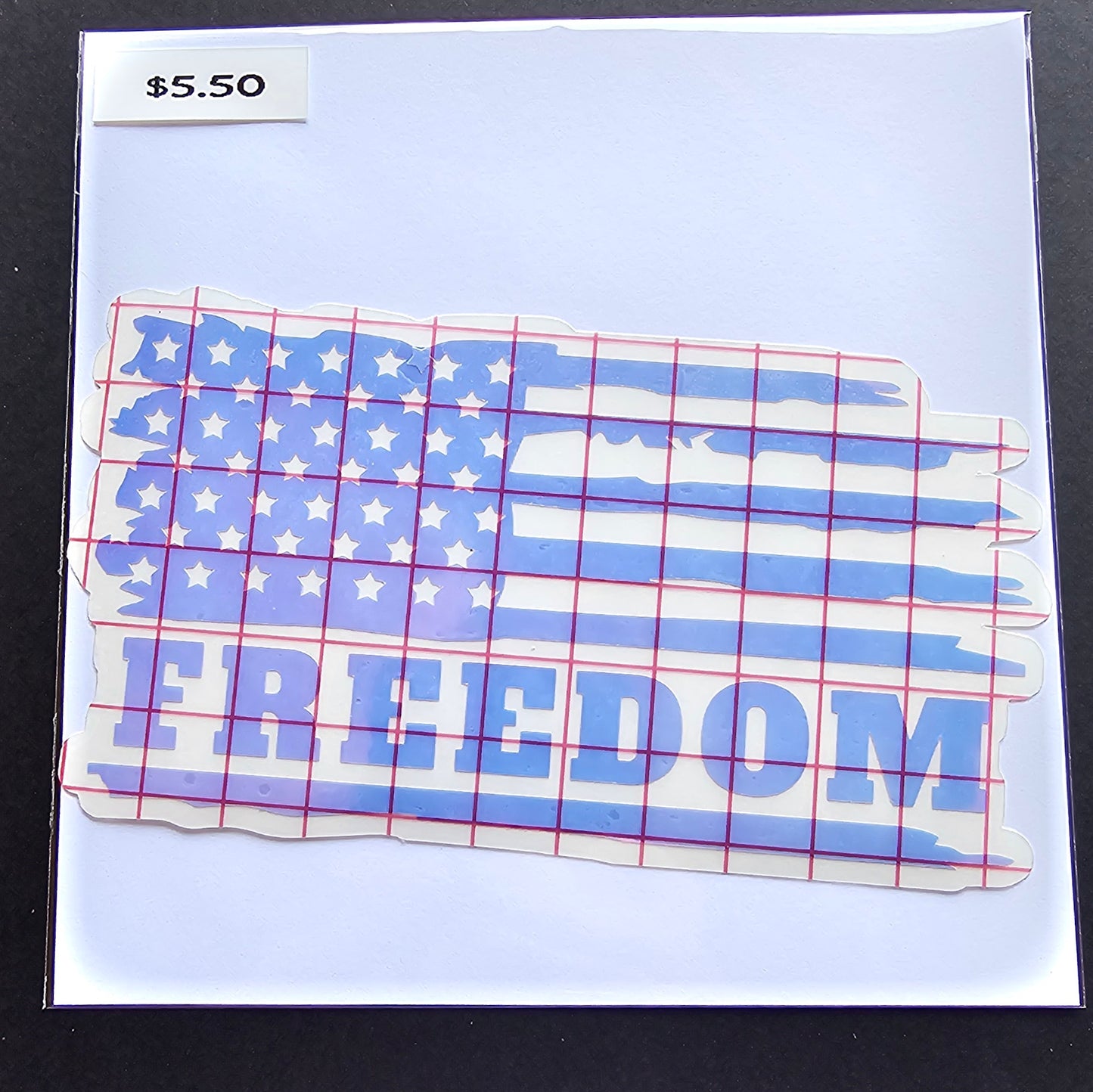 Freedom Distressed Flag Decal