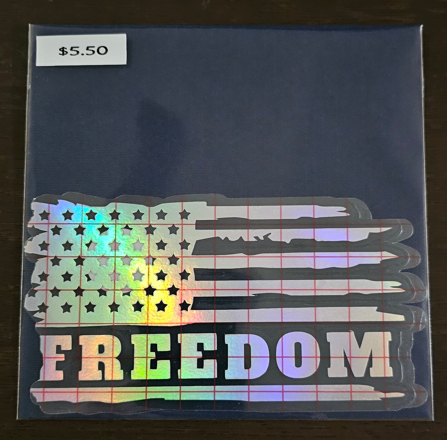 Freedom Distressed Flag Decal