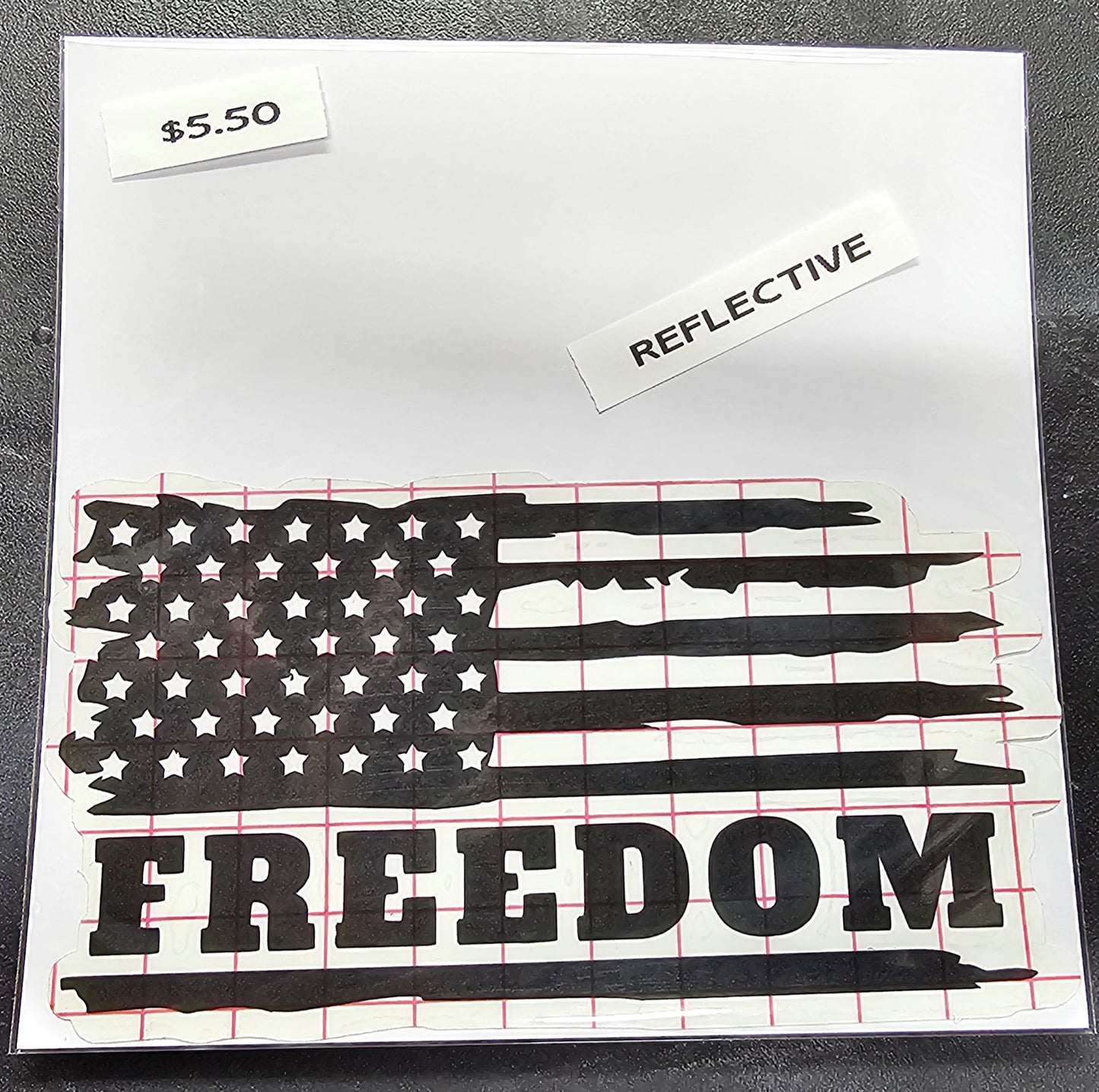 Freedom Distressed Flag Decal