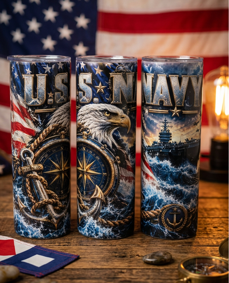 United States Navy 20-ounce Tumbler