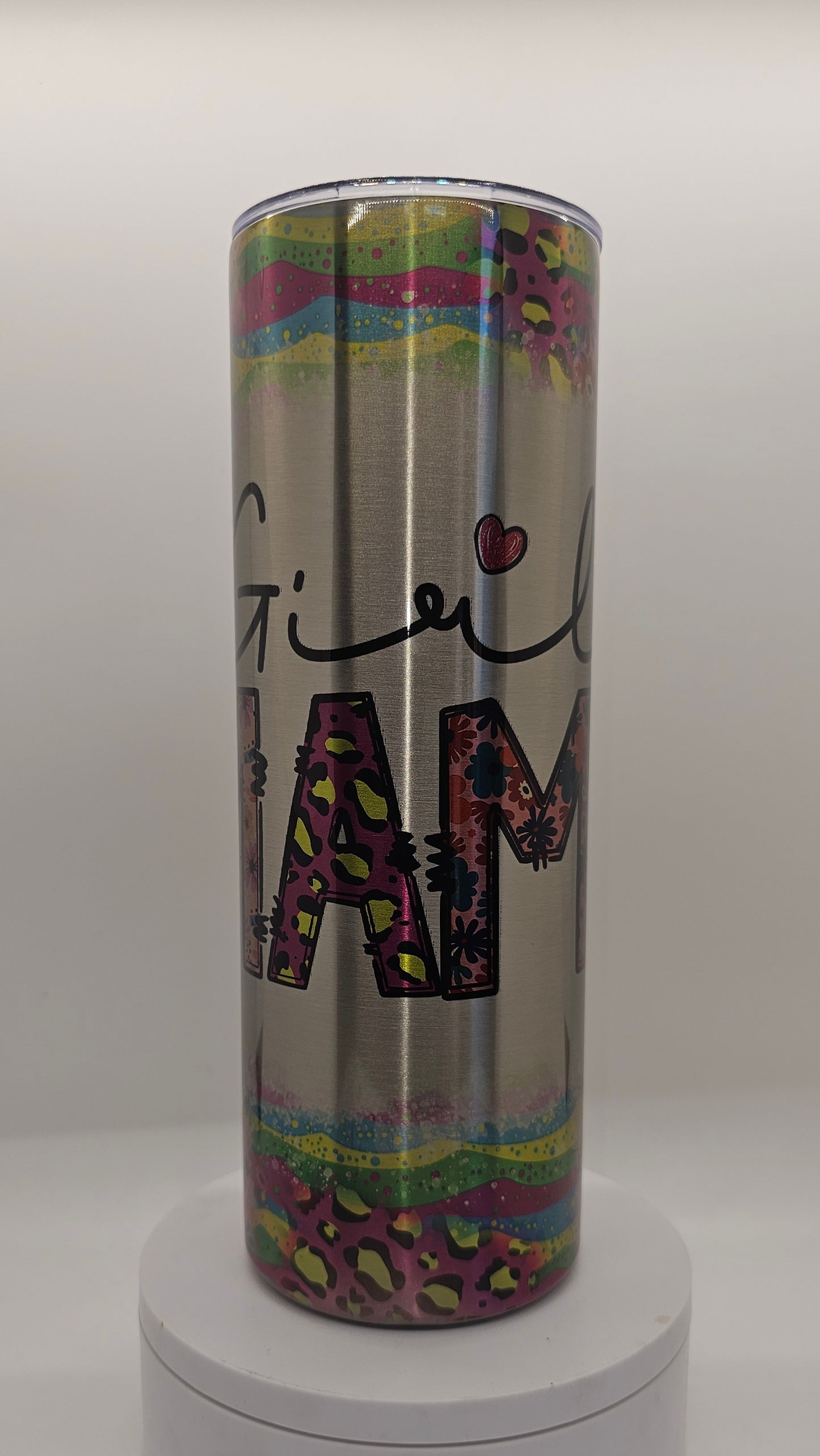 Retro style Girl Mama 20oz. Tumbler
