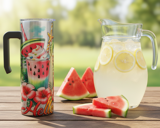 Hello Summer 20oz with handle