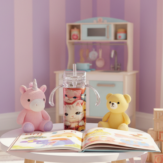 Kitten Dual Lid Kids Cup