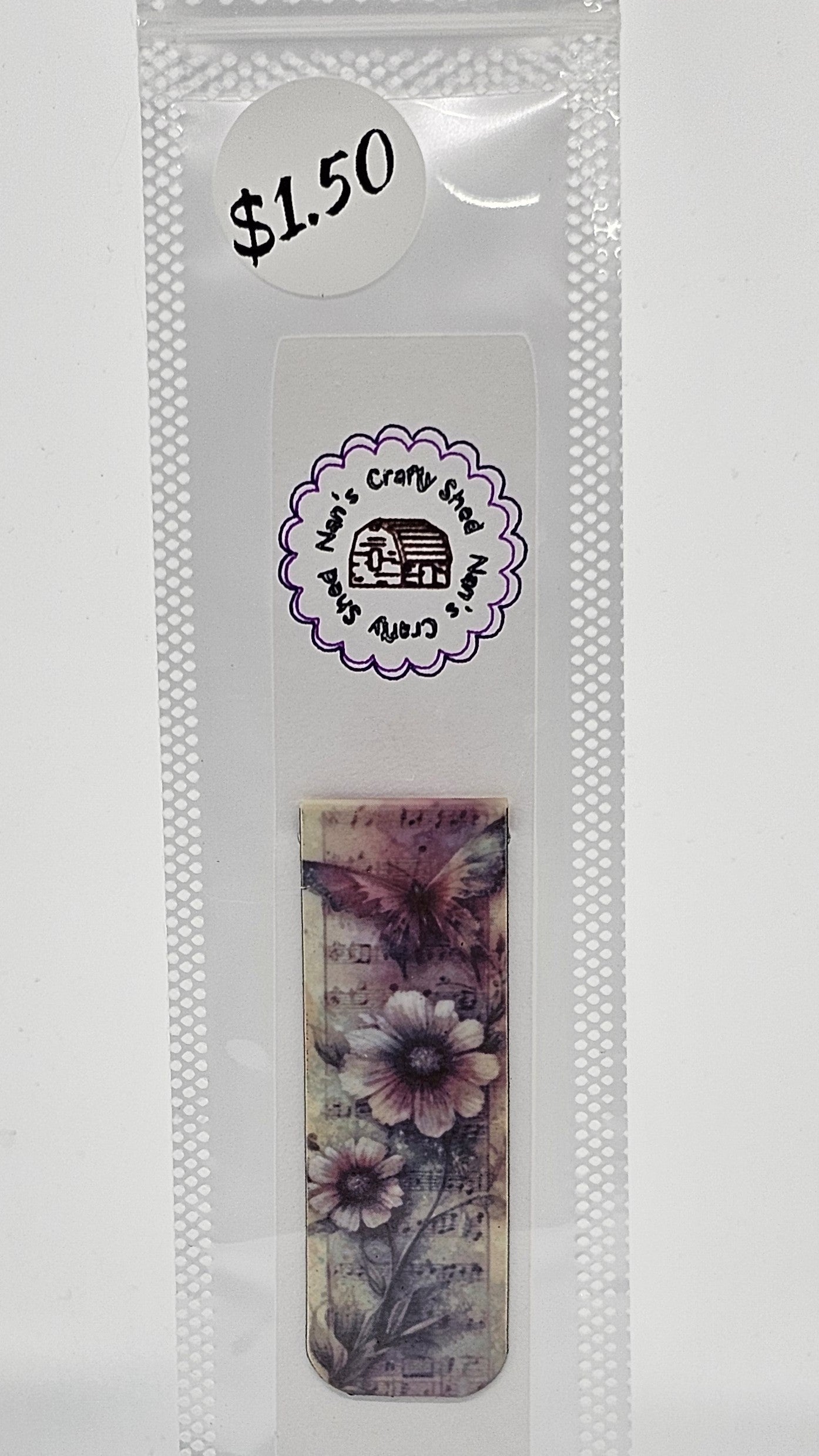 Butterflies, Flowers and Music Notes Magnetic Bookmark