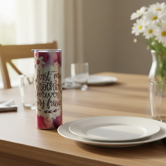 First My Mother pink 20oz tumbler