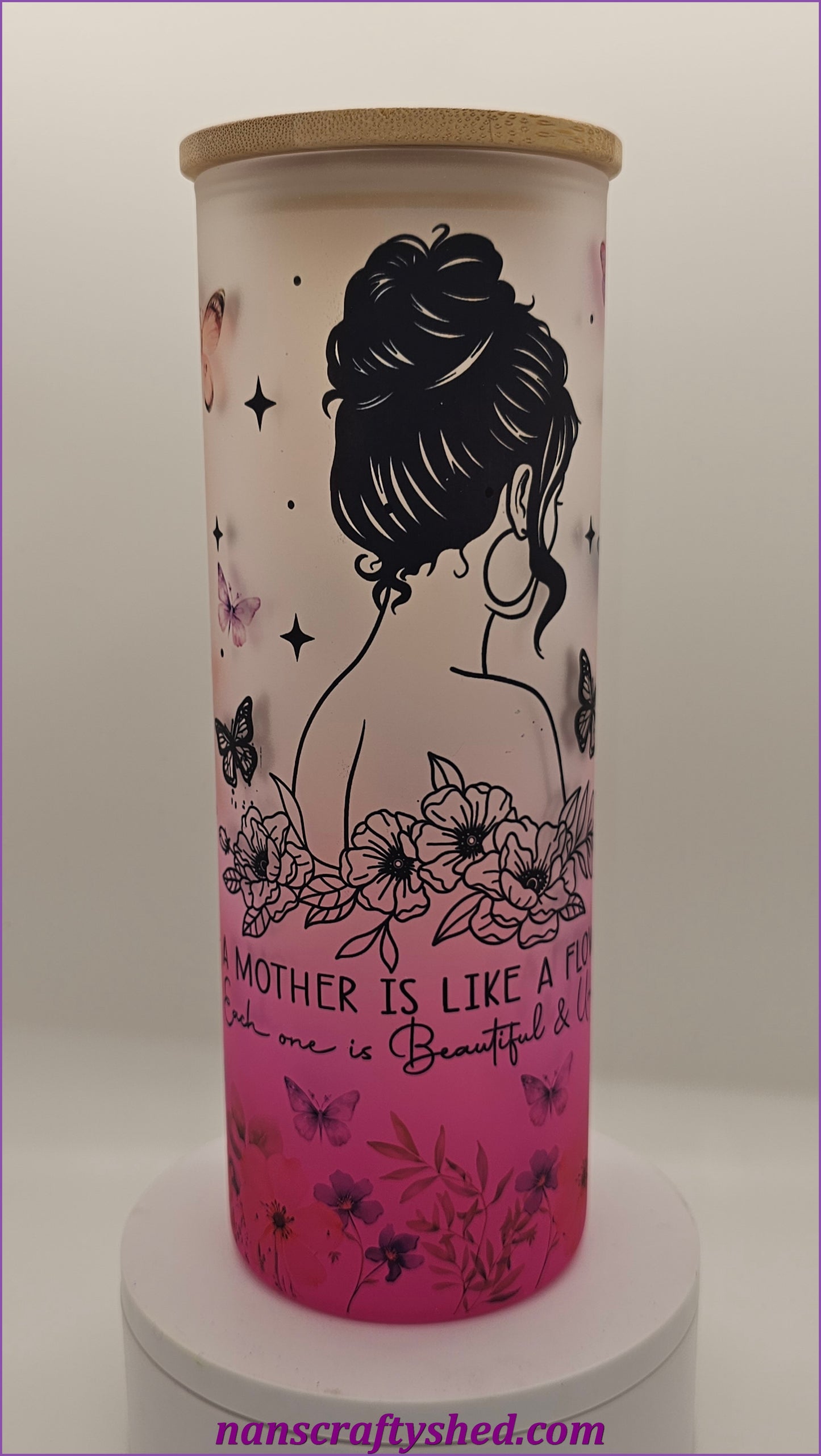 Mothers are Unique Glass Tumbler