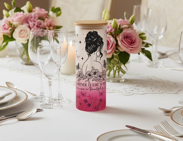 Mothers are Unique Glass Tumbler