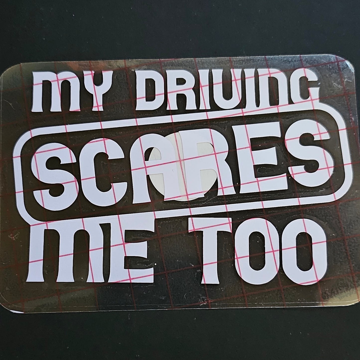 My Driving Scares Me Too Decal