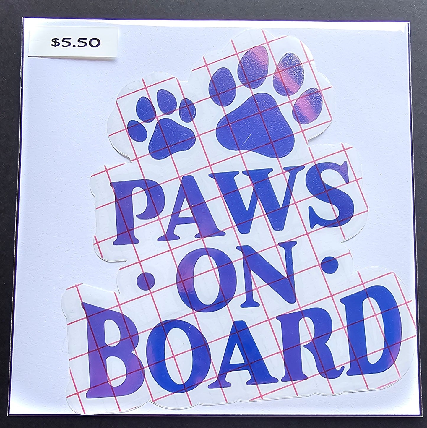Paws on Board Decal
