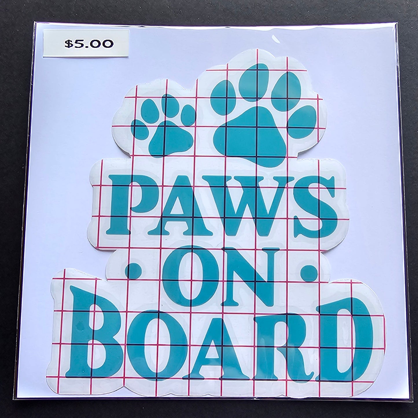 Paws on Board Decal