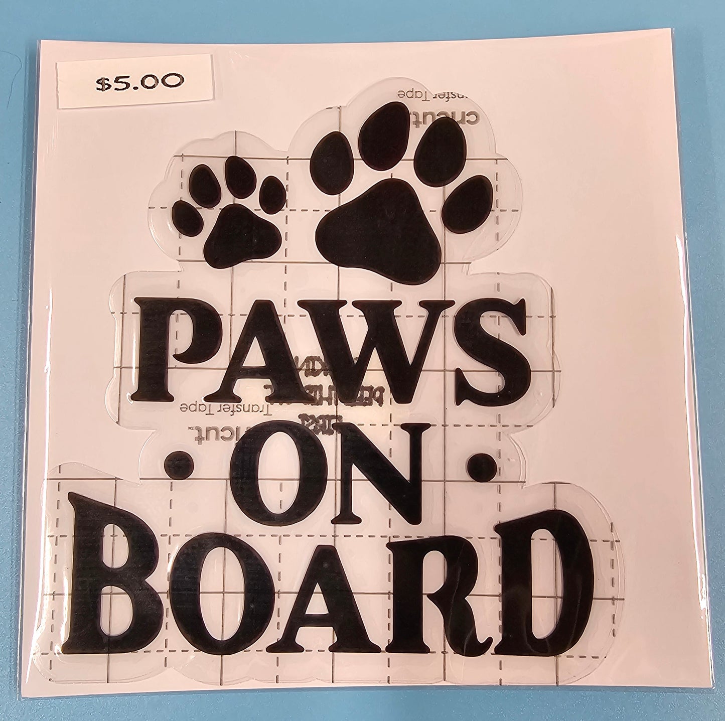 Paws on Board Decal