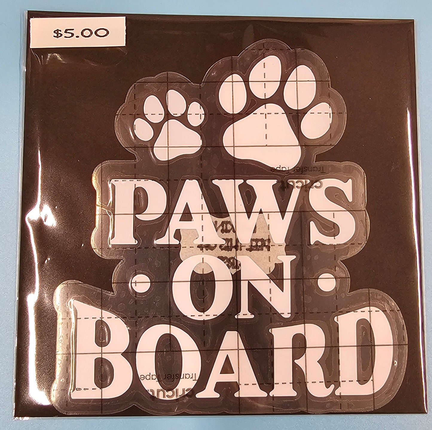 Paws on Board Decal