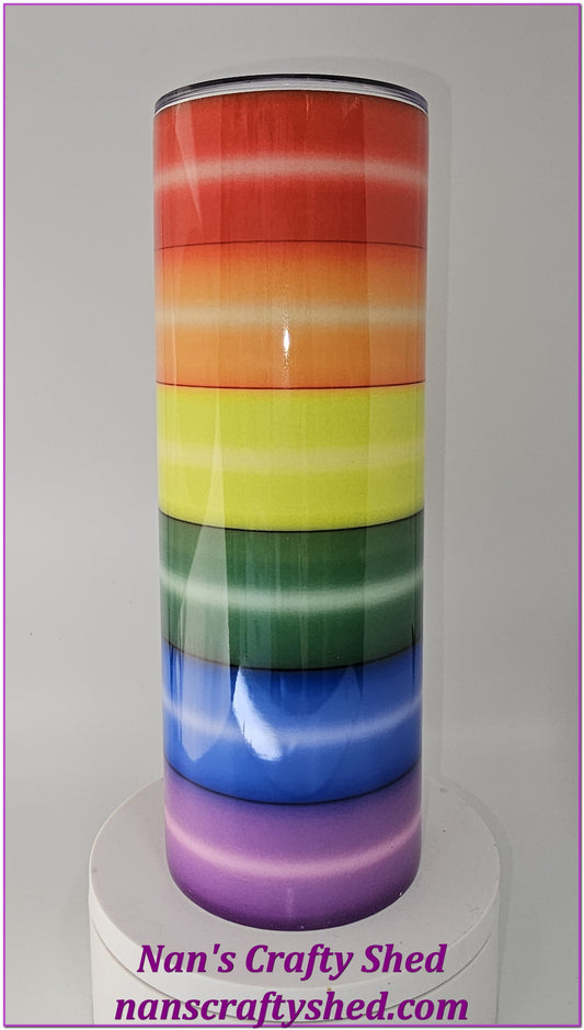 Rainbow 20-ounce tumbler