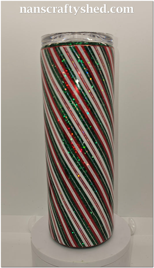 Red, White and Green 20-ounce Tumbler