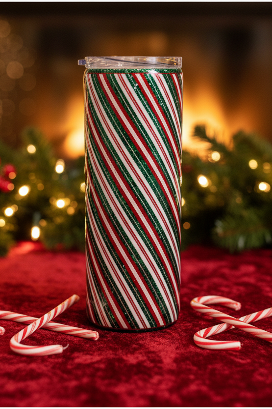 Red, White and Green 20-ounce Tumbler
