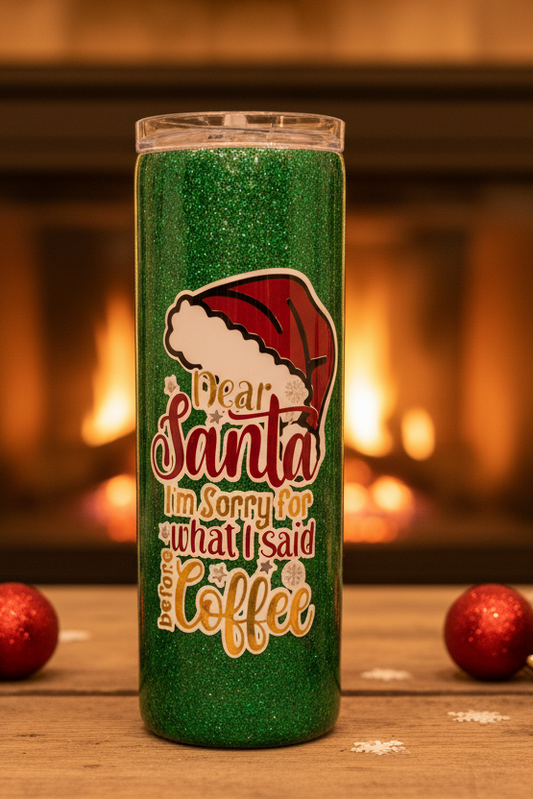 Dear Santa, Sorry 20-ounce Tumbler