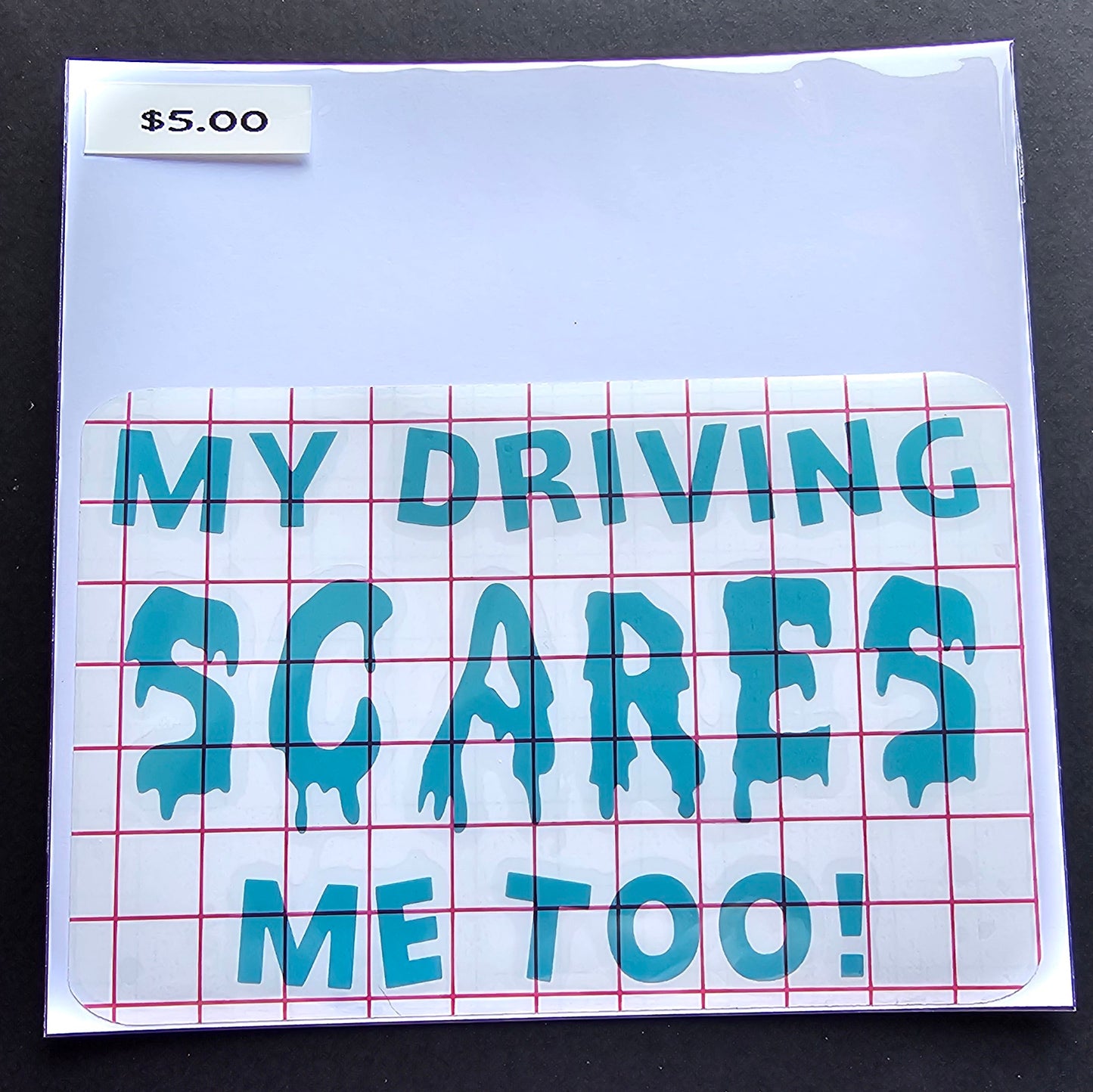 My Driving Scares Me Too Decal