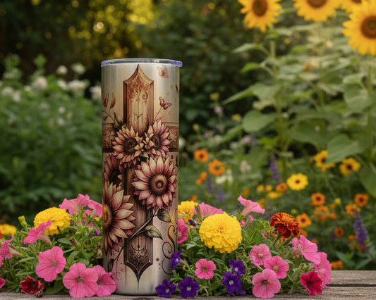 She is Strong, Floral and Cross