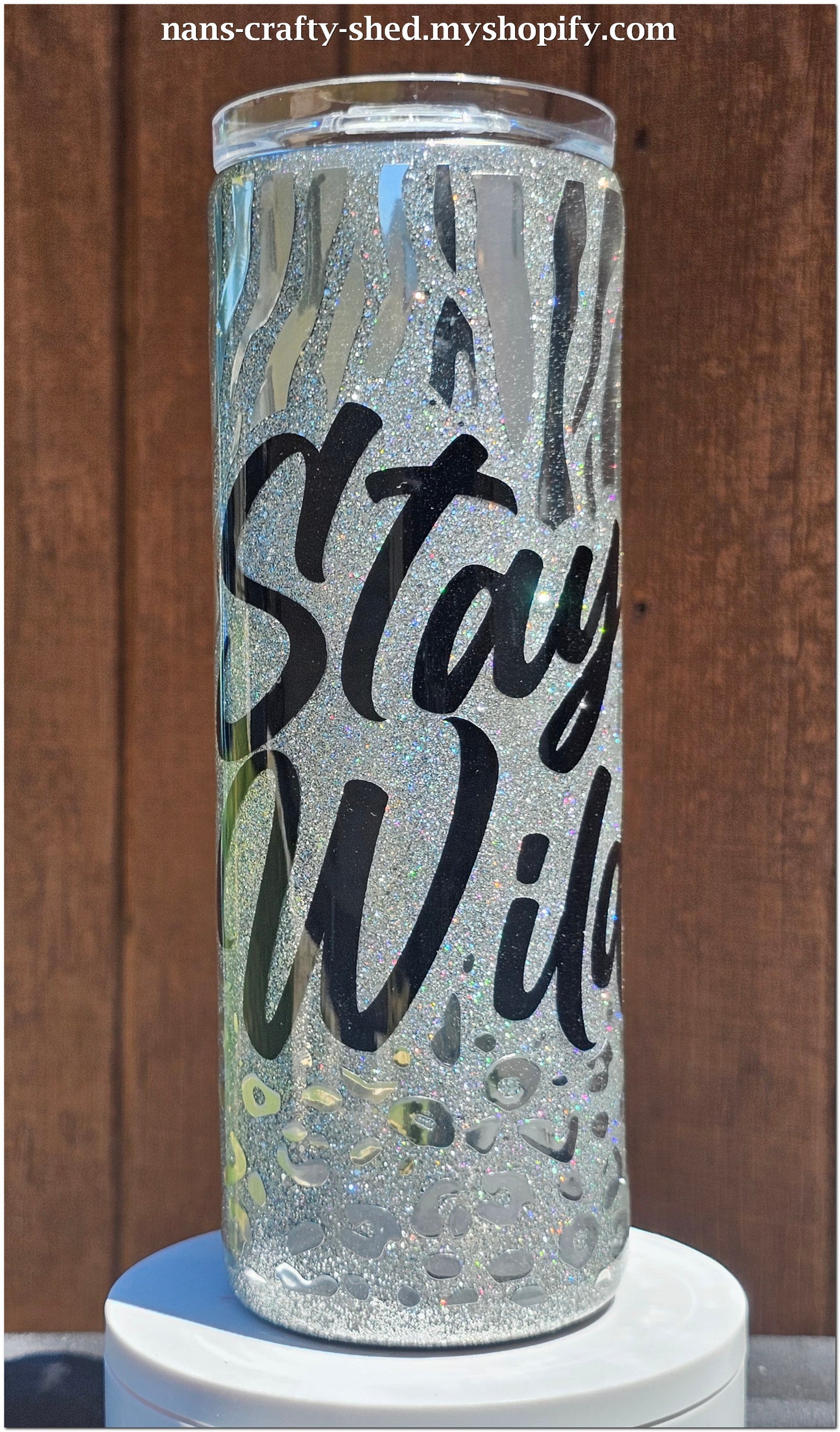 Silver Stay Wild Tumbler