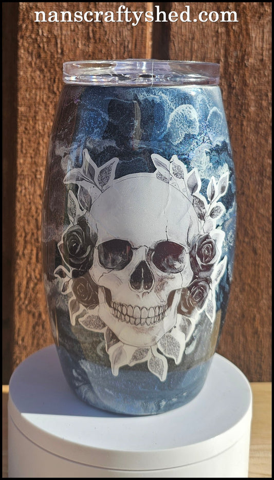 Skull with Swirls