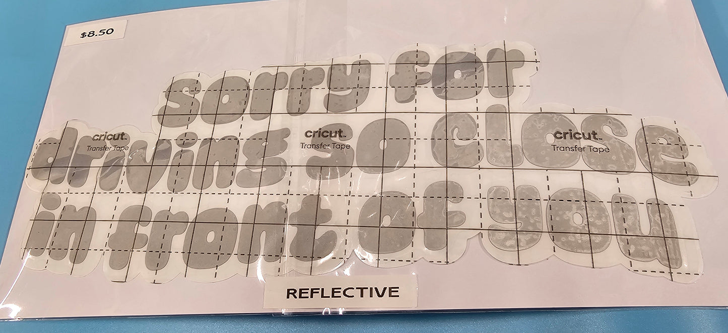 Sorry For Driving So Close Decal