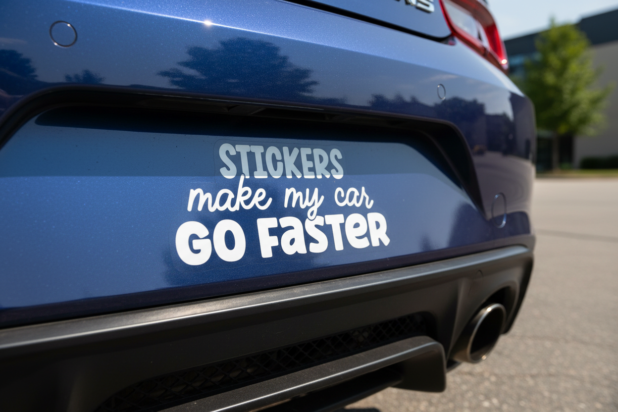 Stickers Make My Car Go Faster Decal