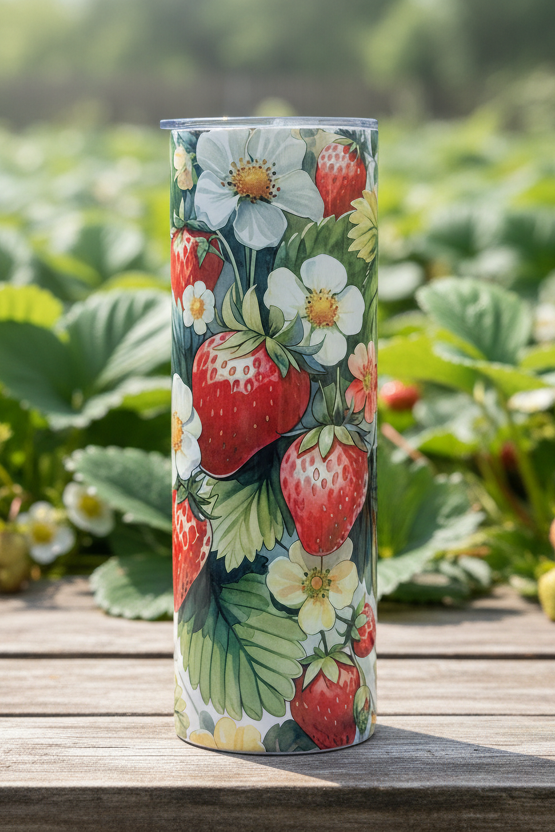 Strawberry Tumbler 20-ounce