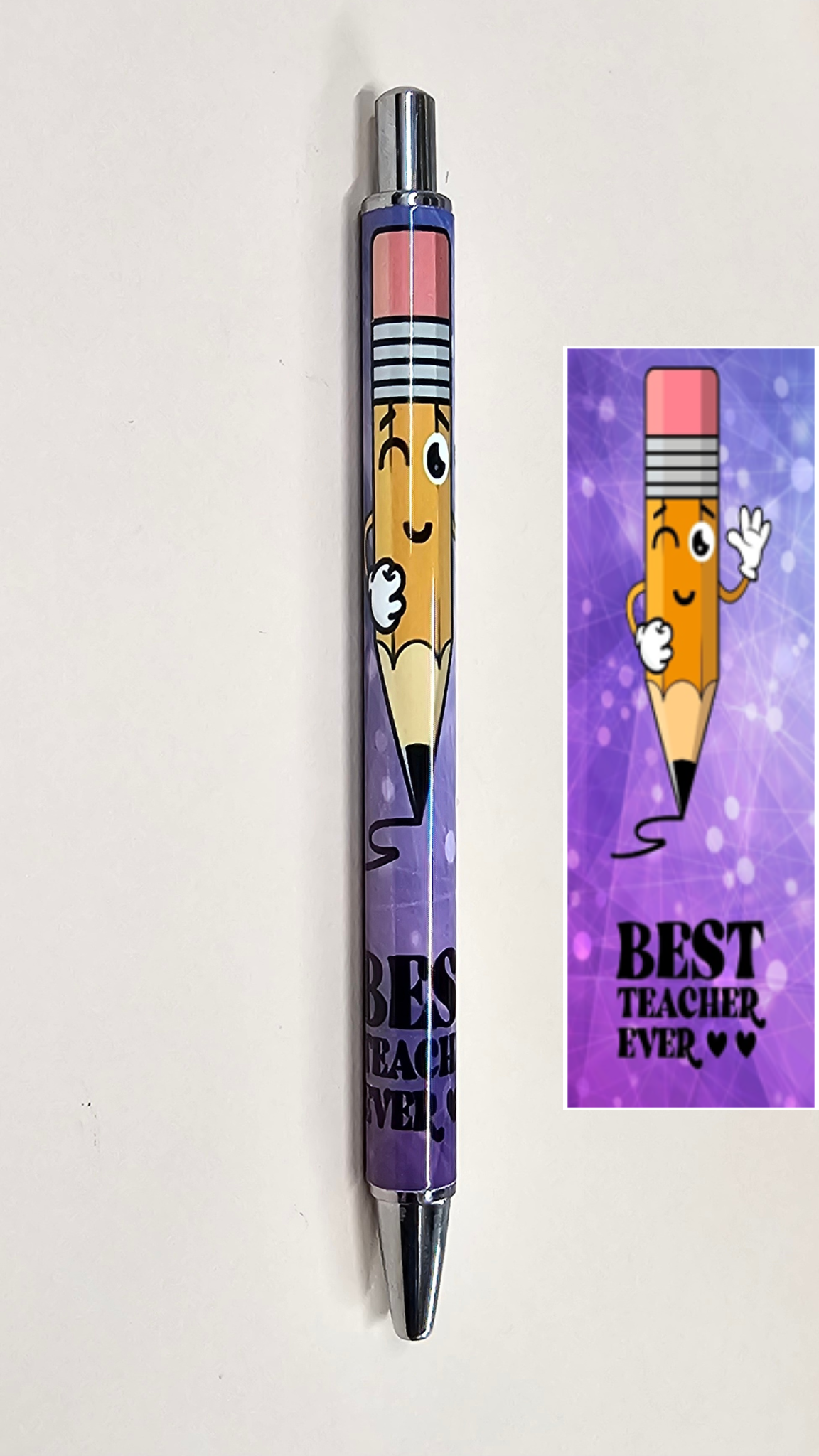 Purple Best Teacher Ever Pen