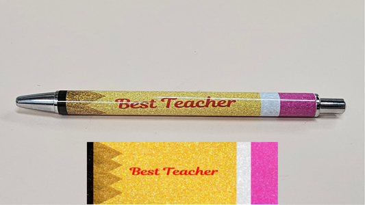 Pencil design Best Teacher Pen