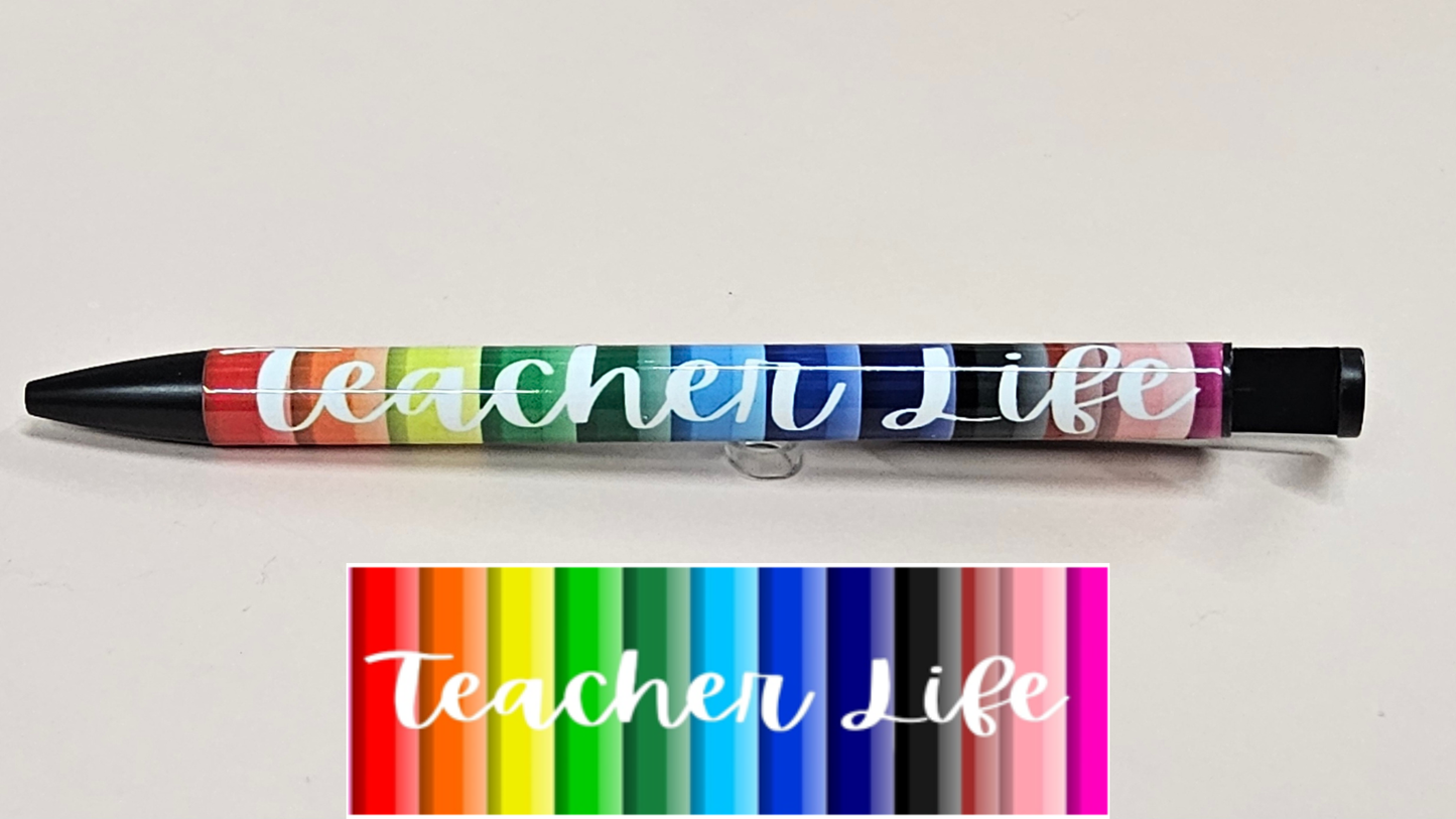 Teacher Life Rainbow Pen