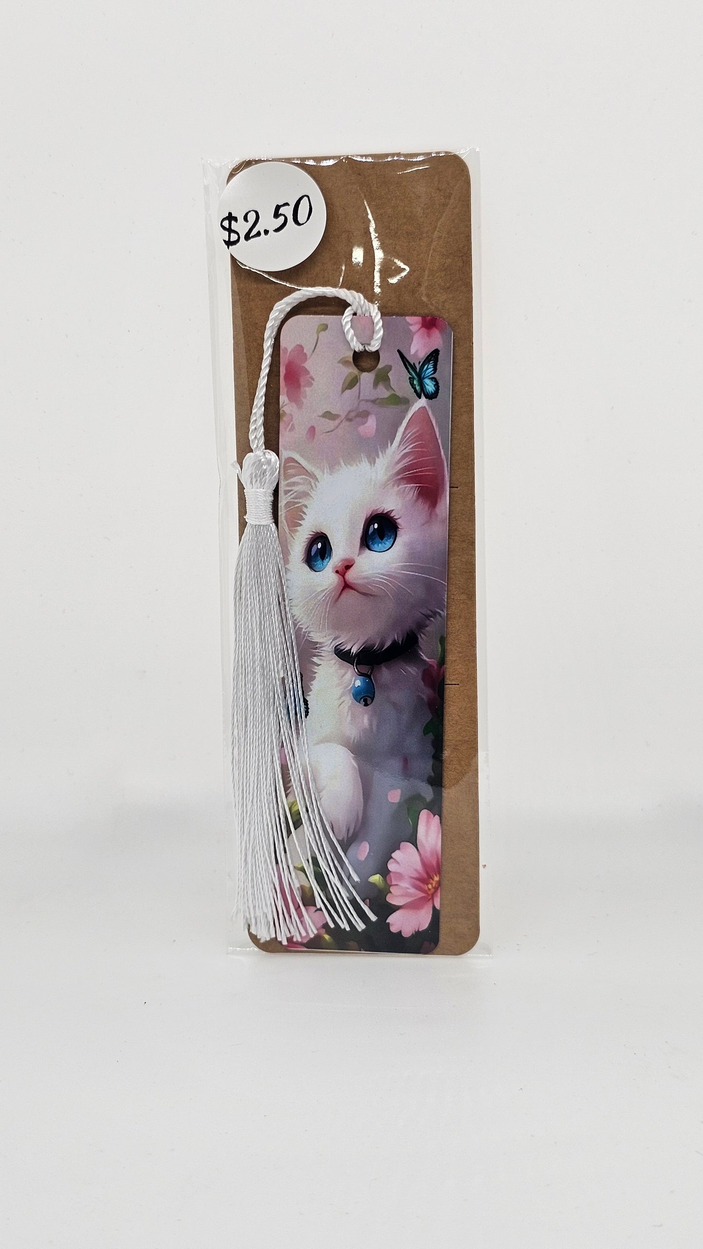 White Kitten Bookmark