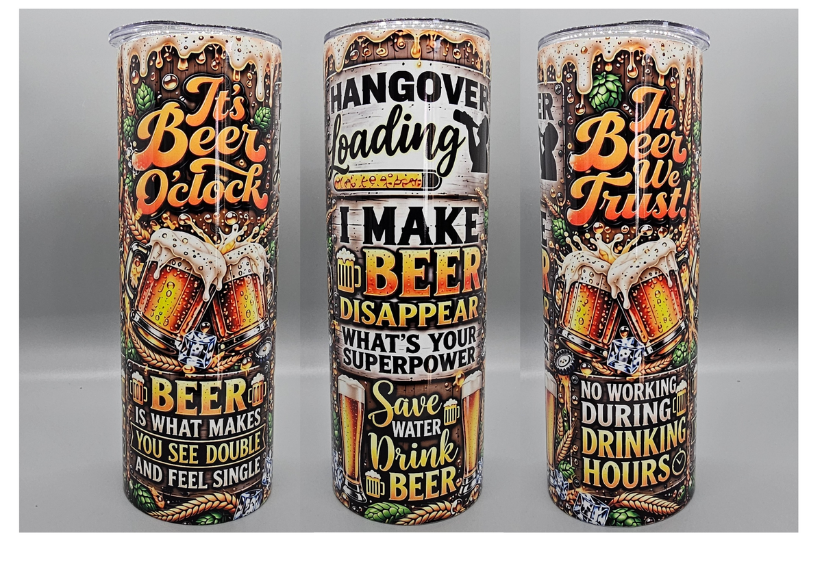 Beer-o-Clock 20-ounce Tumbler – Nan's Crafty Shed