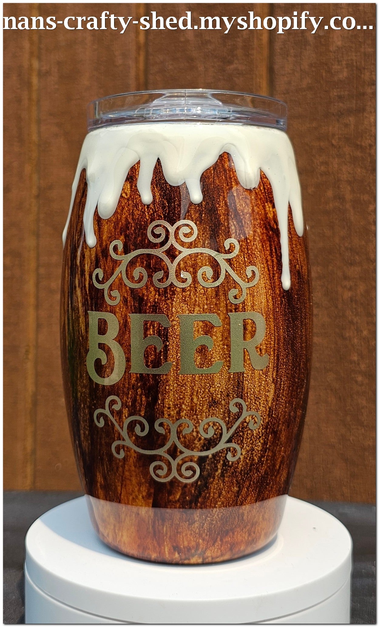 Beer Barrel 15-ounce Tumbler