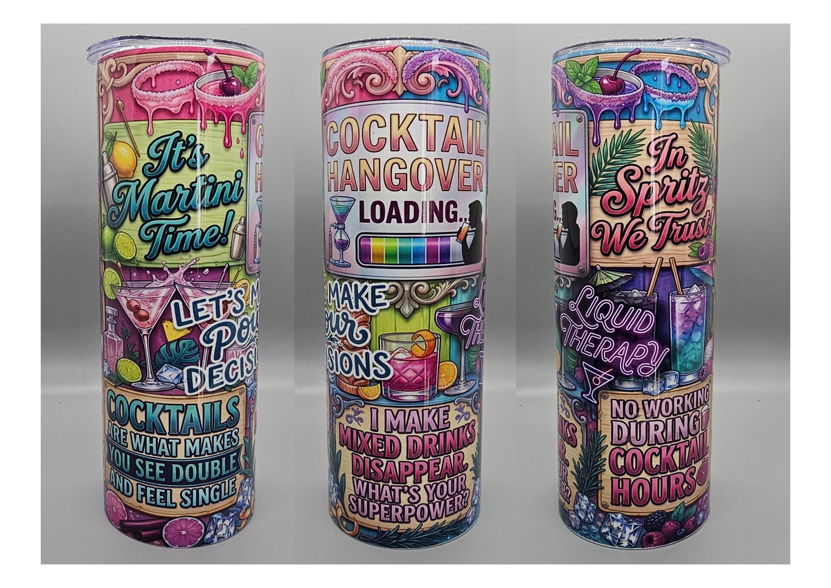 It's Martini Time 20-ounce tumbler – Nan's Crafty Shed