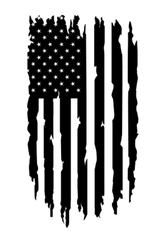 Distressed American Flag Decal