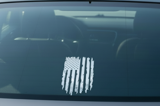 Distressed American Flag Decal
