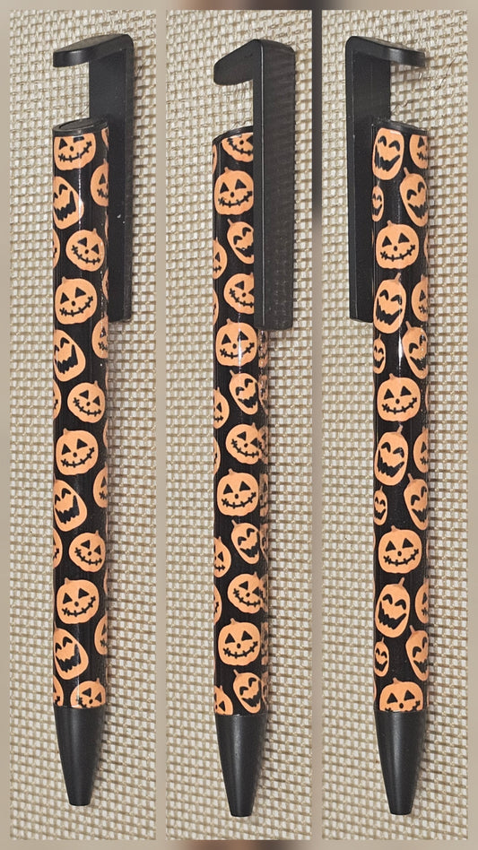 Pumpkin pen with built-in phone stand