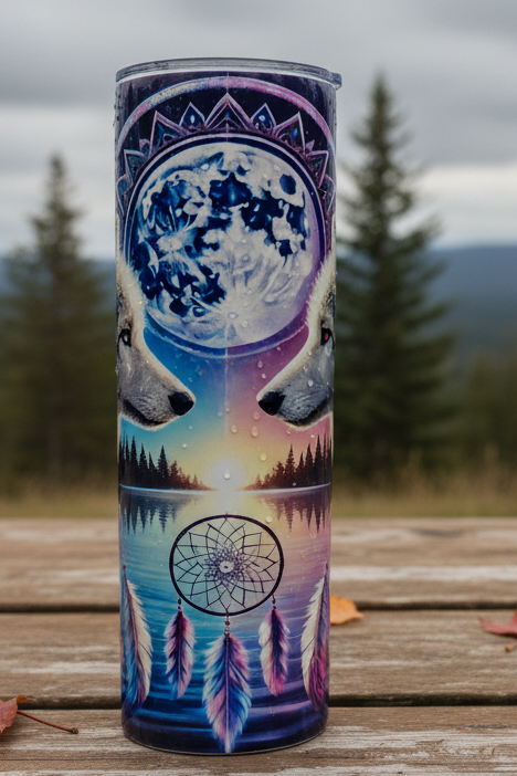White Wolves 20oz Tumbler