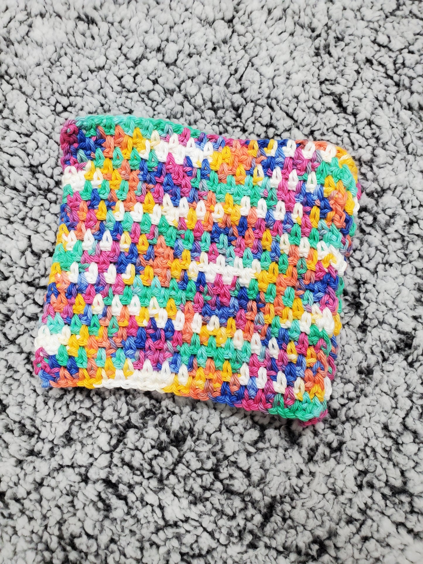 Bright Colors Handmade Crocheted dishcloth/washcloth