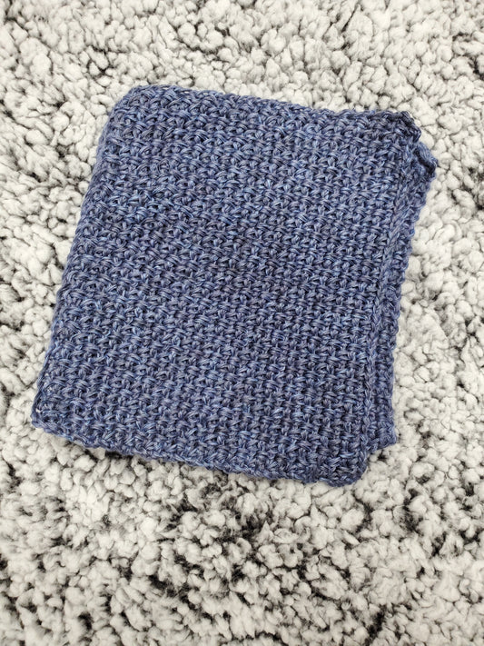 Denim Blue Handmade Crocheted dishcloth/washcloth