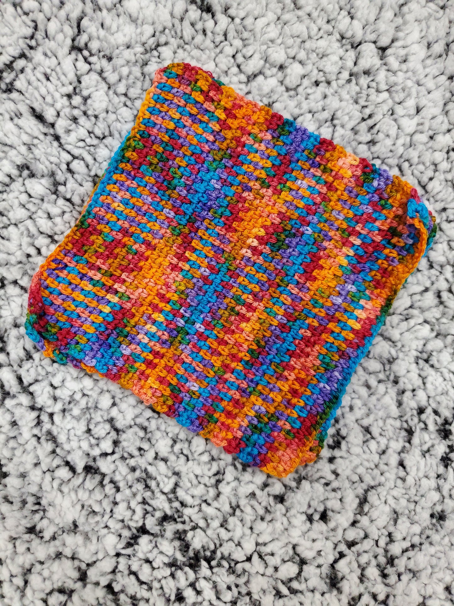 Colorful Handmade Crocheted dishcloth/washcloth