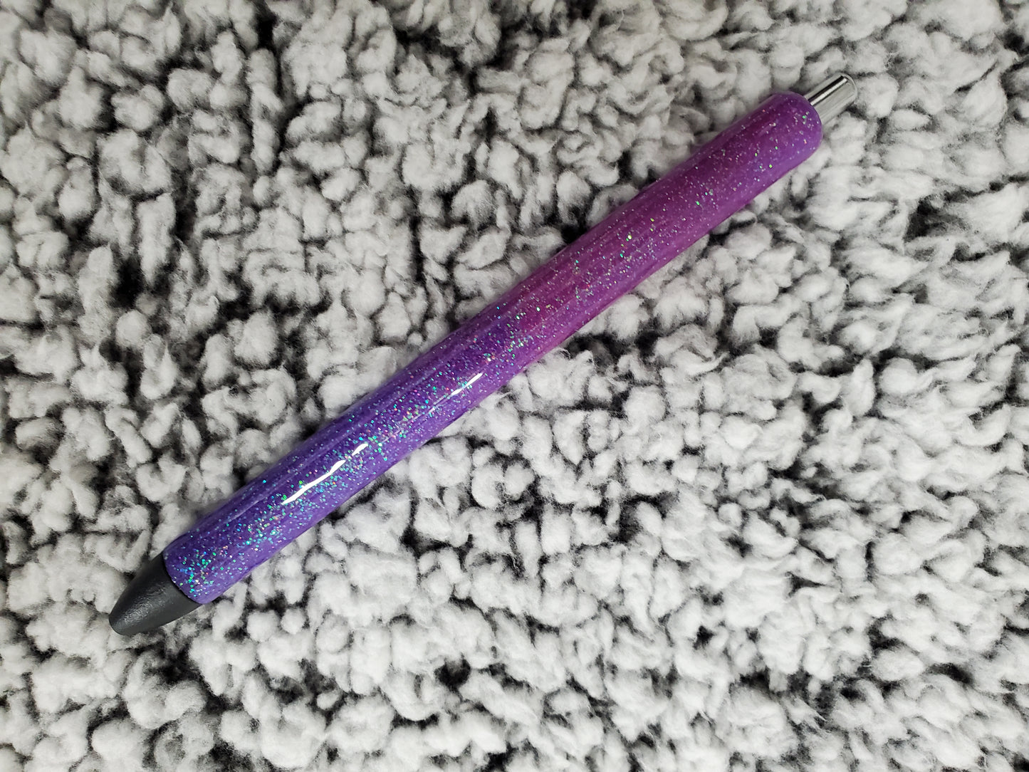 Purple Glitter Pen - Refillable gel