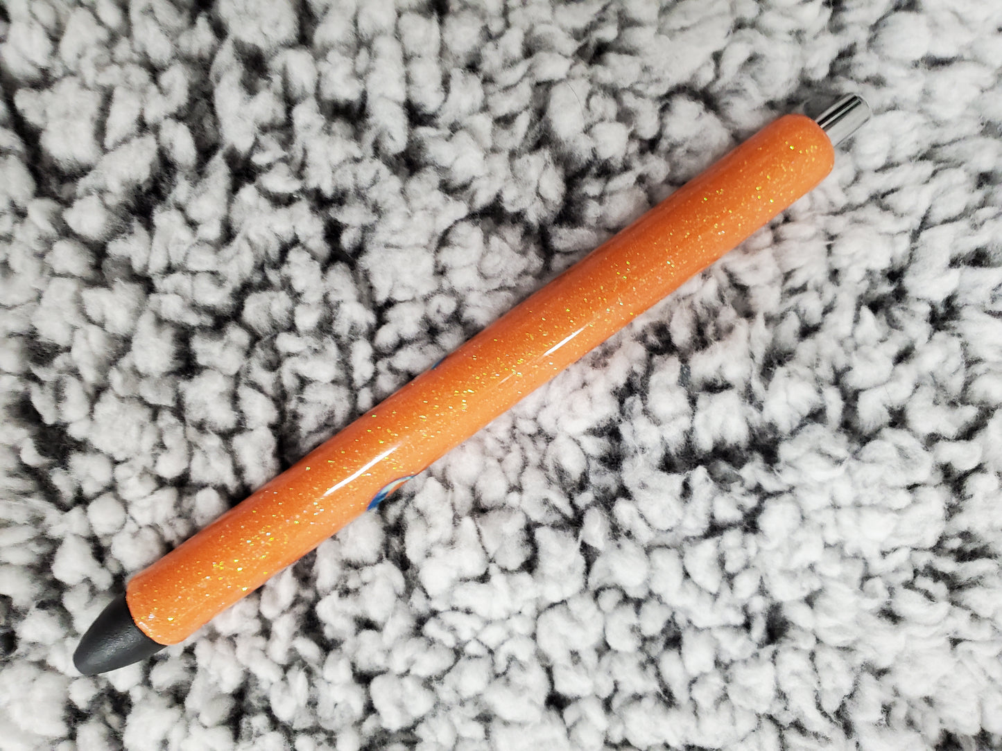 Orange "hope" Glitter Pen - Refillable gel